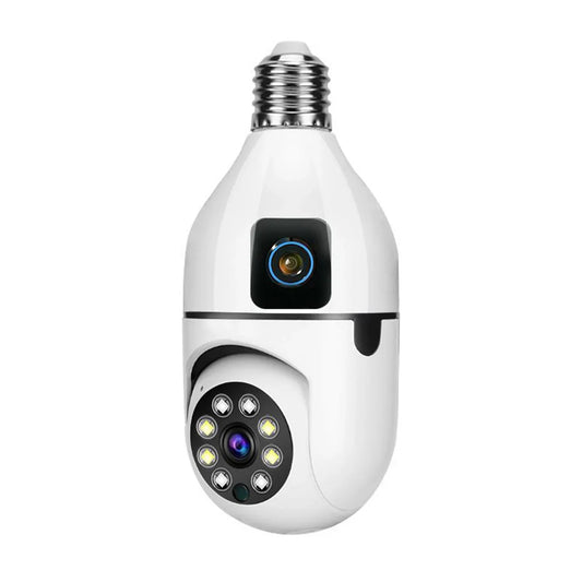 Speed-X Dual Lens Night Vision Motion Detection Bulb Camera