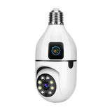 Speed-X Dual Lens Night Vision Motion Detection Bulb Camera
